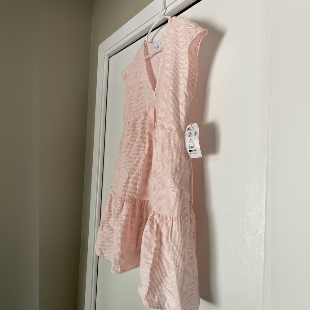 Pink & White Gingham Checkered Dress Women’s Size Medium
